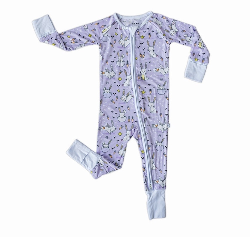 Little Sleepies Lavender Bunnies Kids Pajamas